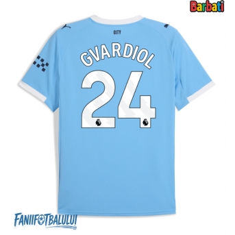 Manchester City Josko Gvardiol #24 Tricou Fotbal Replică 2025-26 Barbati Acasa